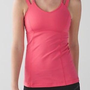 Lululemon Happy Strappy Pink lemonade Tank Top
